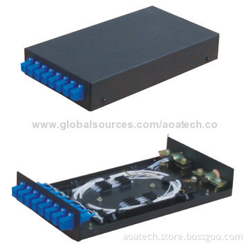 Wall Mounted Terminal Box, Can Fix with 8pcs SC Adapters and Used in FTTH ProjectsNew
